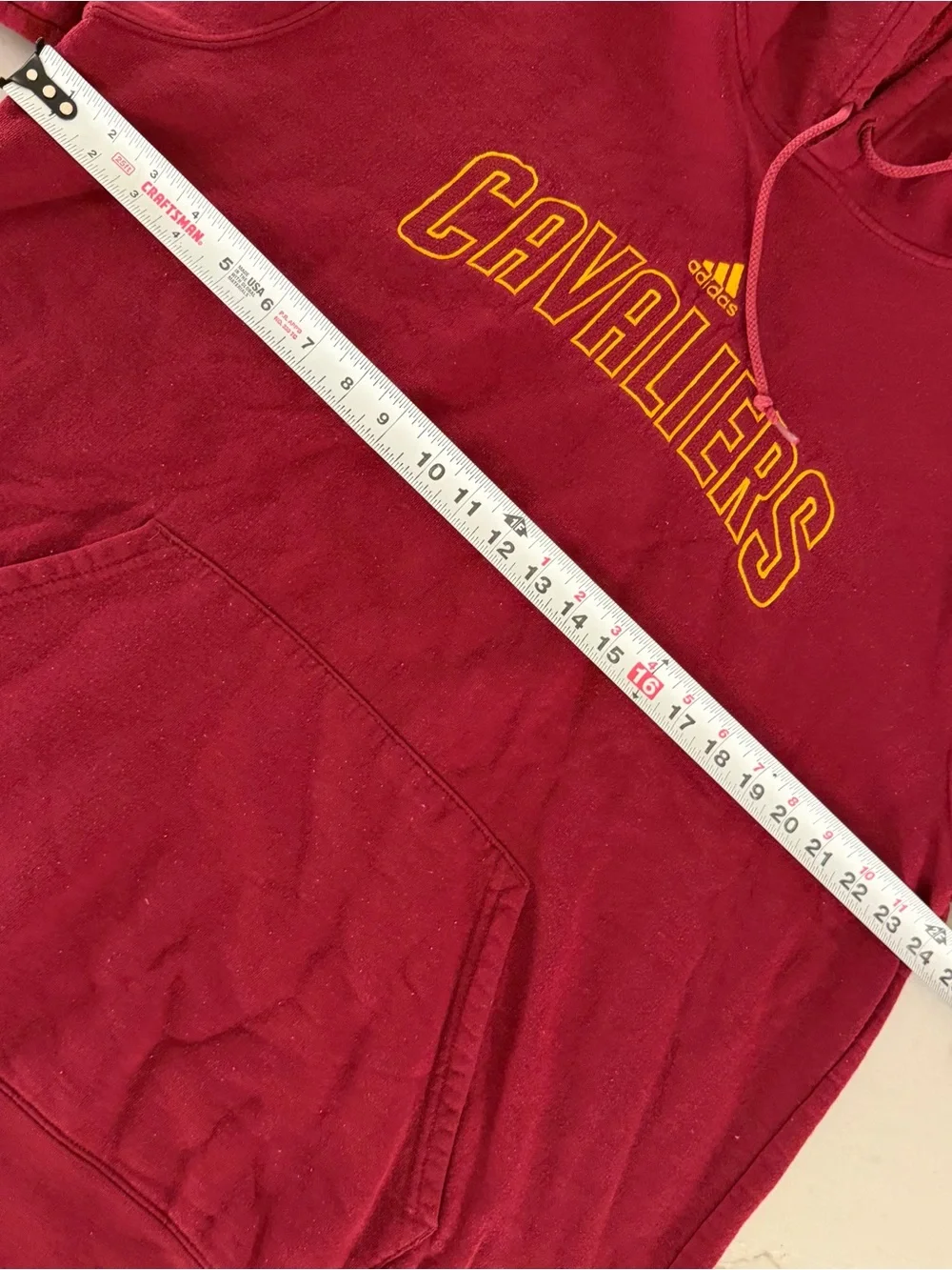 Cleveland Cavaliers Hoodie Mens XL Red Adidas Pullover NBA